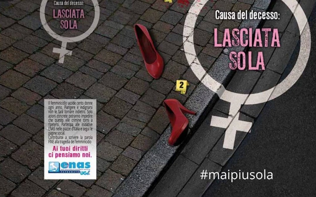 Maipiusola, l’Enas Ugl si mobilita in tutta Italia contro il femminicidio