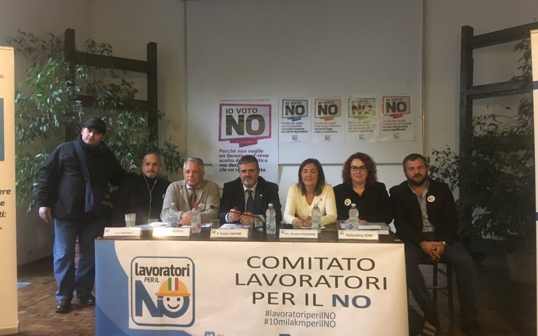 A Torino il Comitato Lavoratori per il NO