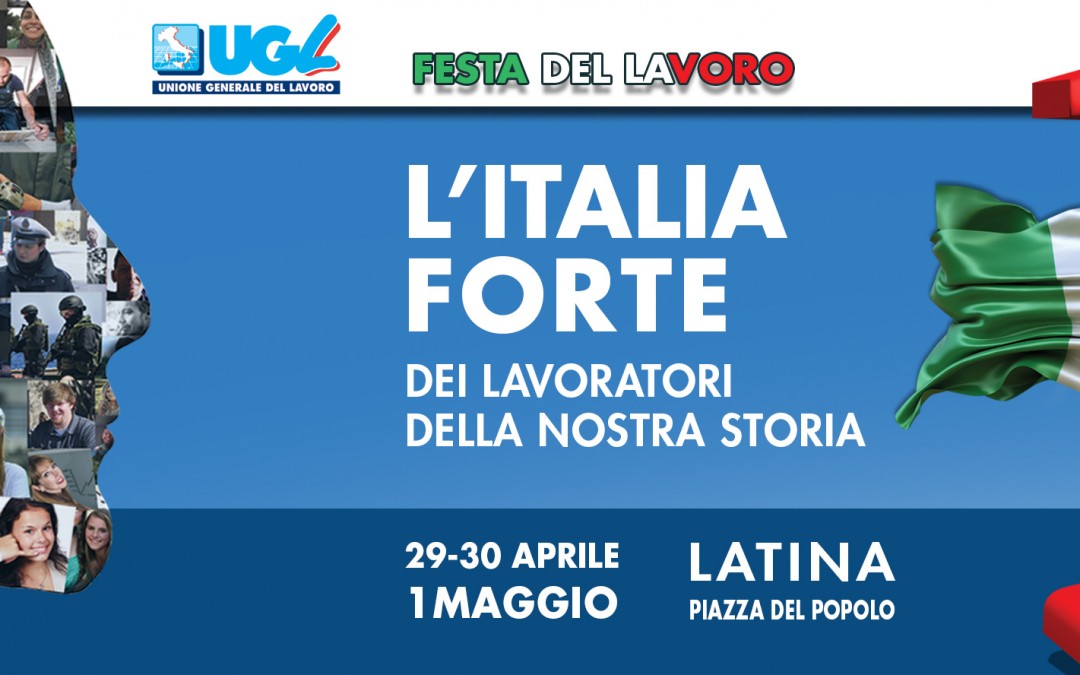 1° maggio, Ugl in piazza a Latina