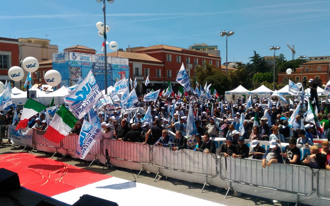 1° maggio “Per rilanciare l’Italia il lavoro e la buona politica”