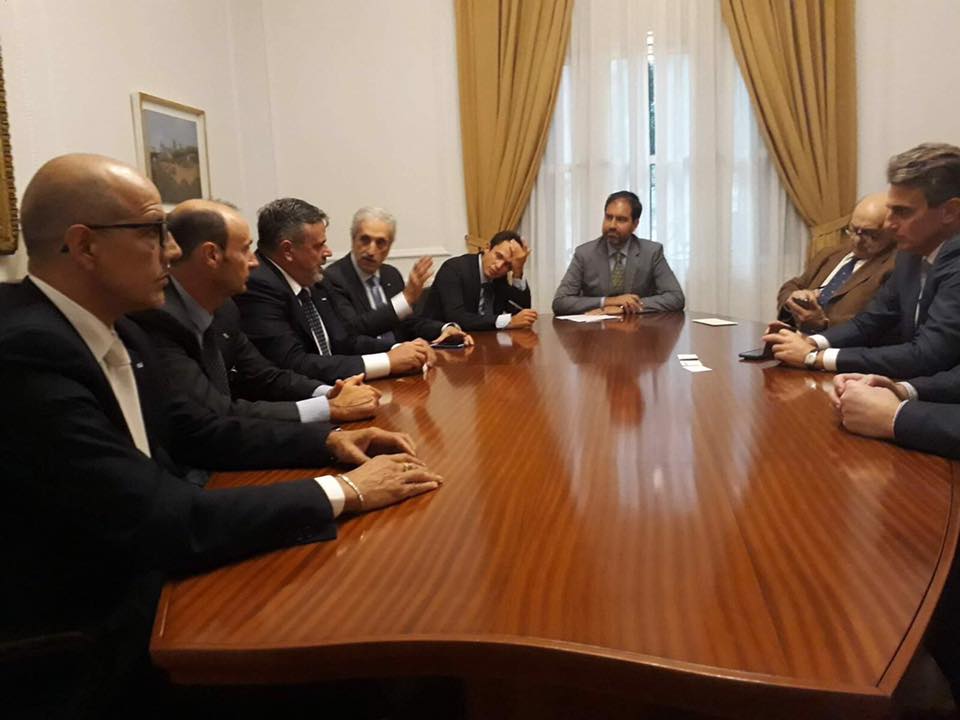 Ugl Delegazione Ugl ricevuta all’Ambasciata italiana dal Ministro