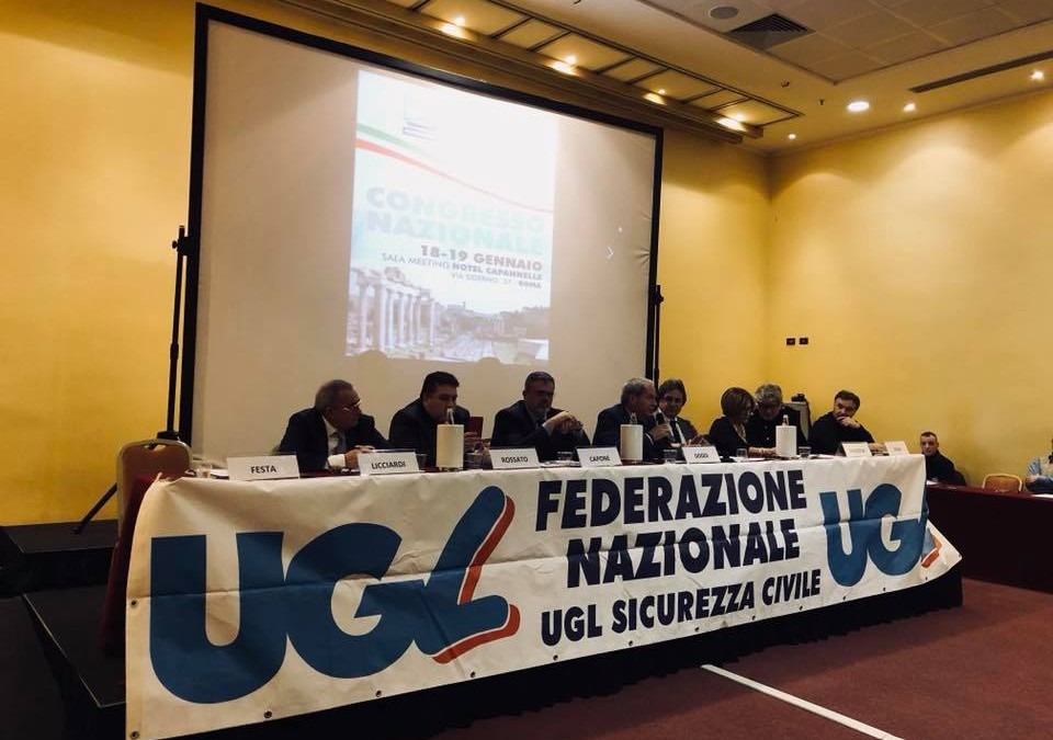 Congresso Ugl Sicurezza Civile: Enrico Doddi eletto Segretario Nazionale