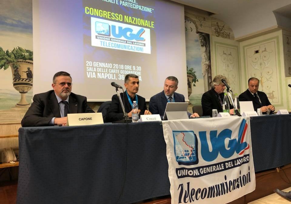 Congressi, l’Ugl Tlc conferma Stefano Conti alla guida della Federazione