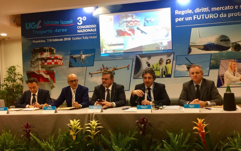 Il Congresso Ugl Trasporto aereo rielegge Francesco Alfonsi Segretario Nazionale