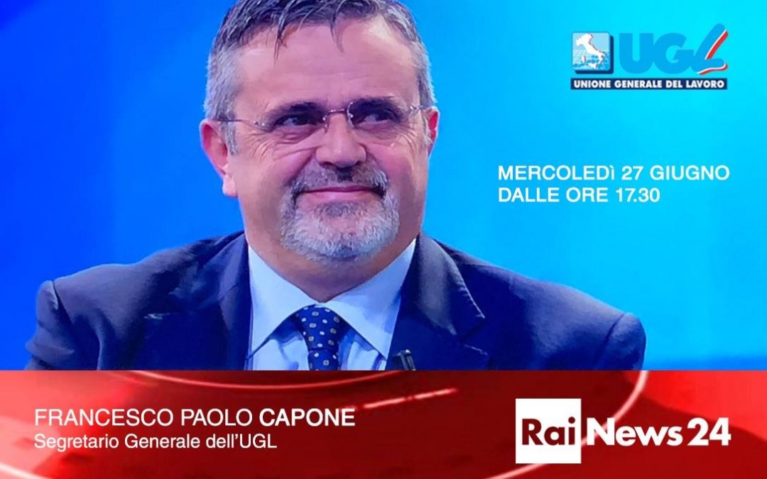 CAPONE A RAINEWS24: “STRAGE LAVORATORI NON CI DEVE LASCIARE INDIFFERENTI”