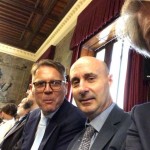 Nella foto i Vice Segretari Generali dell'Ugl, Giancarlo Favoccia e Luigi Ulgiati, e il Segretario Confederale, Fabio Milloch