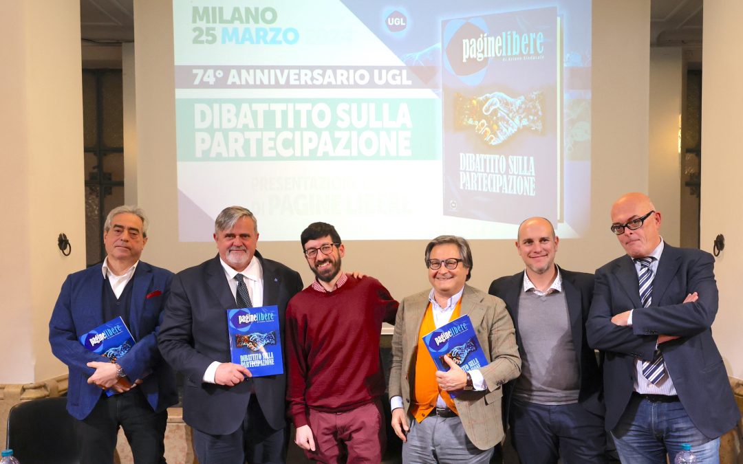 MILANO, 74° ANNIVERSARIO UGL: DIBATTITO SULLA PARTECIPAZIONE