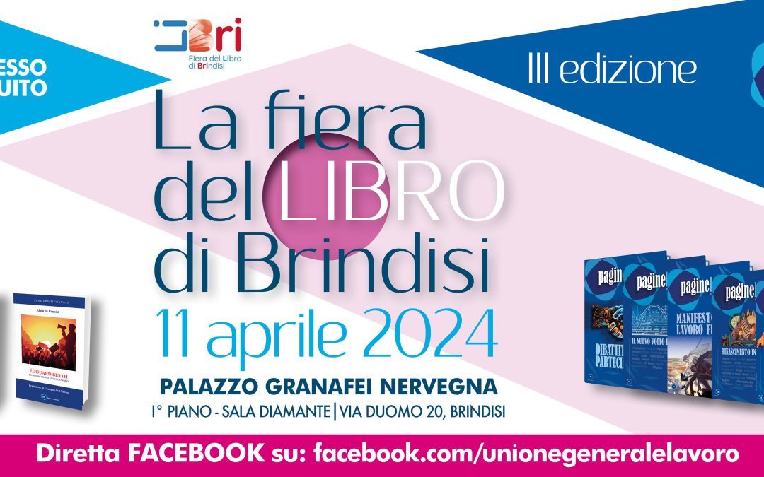 Edizioni Sindacali alla Fiera Internazionale del Libro di Brindisi III Edizione