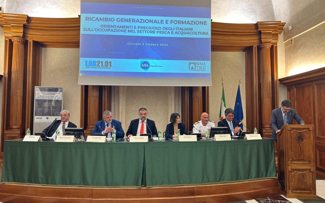 Rapporto UGL Agroalimentare settore Pesca “Ricambio generazionale e formazione: orientamenti e pregiudizi degli italiani sull’occupazione nel settore pesca e acquacoltura”